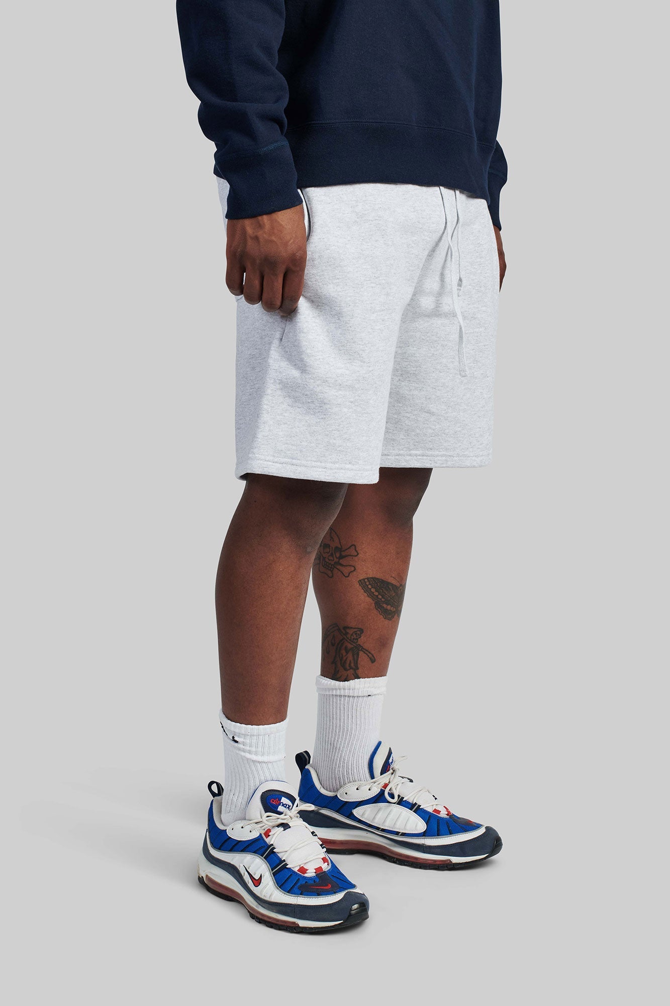 Short Polaire Élastique pour Course-gris clair