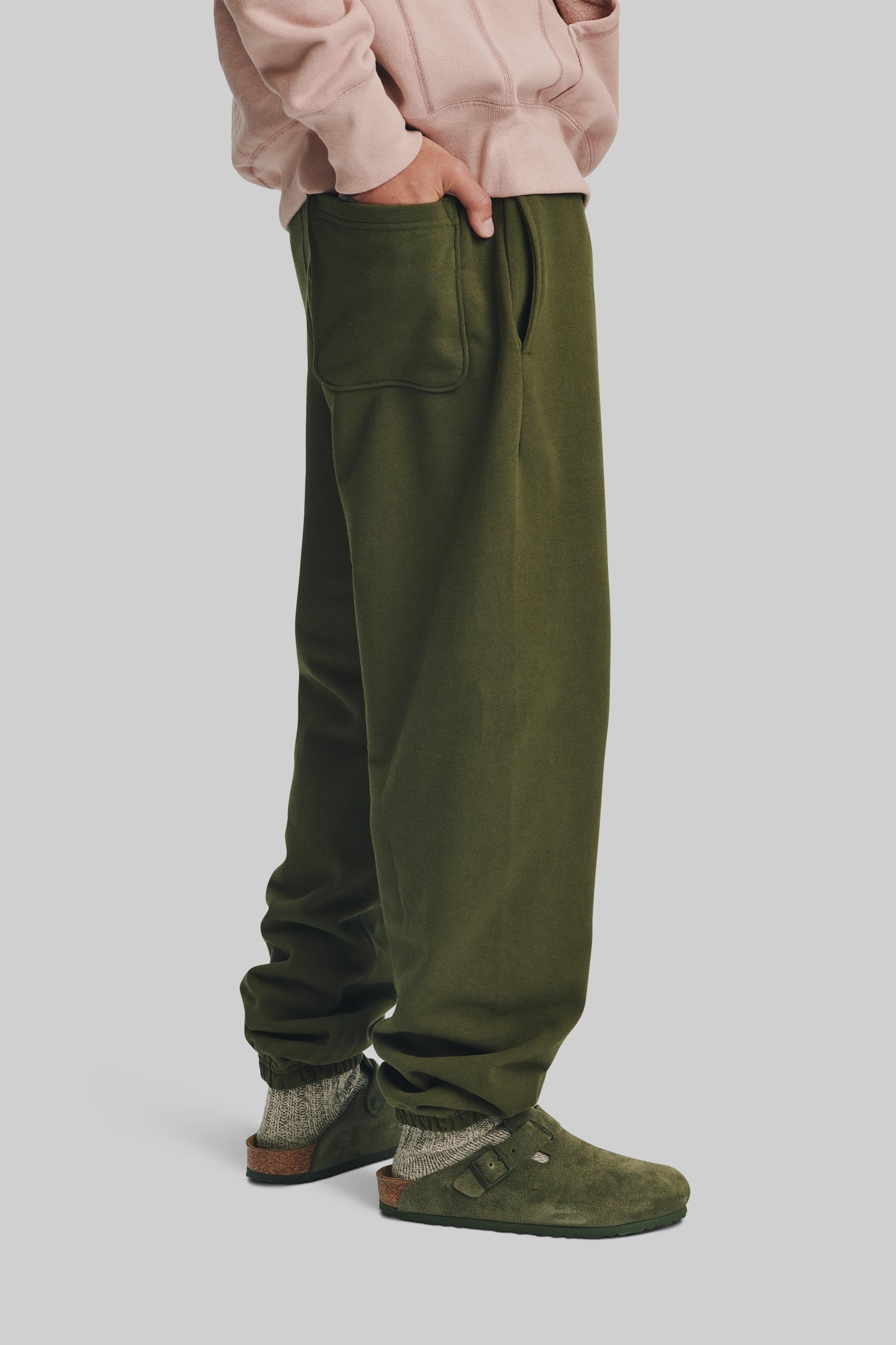 Pantalon Urban Cozy-vert olive